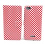 Handyh�lle Tasche f�r Handy Wiko Fever 4G  Polka Dot Rot