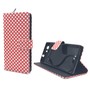 Handyh�lle Tasche f�r Handy Wiko Ridge 4G Polka Dot Rot