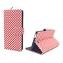 Handyh�lle Tasche f�r Handy Wiko Ridge 4G Polka Dot Rot