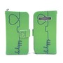 Handyh�lle Tasche f�r Handy Samsung Galaxy A3 Be Happy Gr�n
