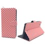 Handyh�lle Tasche f�r Handy Wiko Pulp Fab 4G Polka Dot Rot