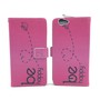 Handyh�lle Tasche f�r Handy Wiko Pulp Fab 4G Be Happy Pink