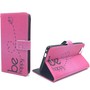 Handyh�lle Tasche f�r Handy Wiko Pulp Fab 4G Be Happy Pink