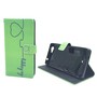 Handyh�lle Tasche f�r Handy Wiko Pulp Fab 4G Be Happy Gr�n