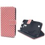 Handyh�lle Tasche f�r Handy Huawei Y625 Polka Dot Rot
