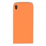 Flip Schutz H�lle f�r Alcatel Idol 3 (5.5) Orange Leder-Imitat Slim Flex