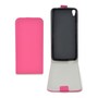 Flip Schutz H�lle f�r Alcatel Idol 3 (5.5) Pink Leder-Imitat Slim Flex