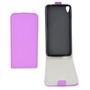 Flip Schutz H�lle f�r Alcatel Idol 3 (5.5) Lila Leder-Imitat Slim Flex
