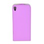 Flip Schutz H�lle f�r Alcatel Idol 3 (5.5) Lila Leder-Imitat Slim Flex