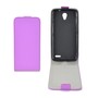 Flip Schutz H�lle f�r Alcatel Pop 2 (4.5) Lila Leder-Imitat Slim Flex