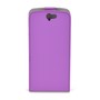 Flip Schutz H�lle f�r HTC One A9 Lila Leder-Imitat Slim Flex