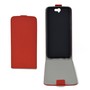 Flip Schutz H�lle f�r HTC One A9 Rot Leder-Imitat Slim Flex