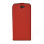 Flip Schutz H�lle f�r HTC One A9 Rot Leder-Imitat Slim Flex