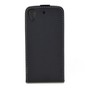 Flip Schutz H�lle f�r HTC Desire 626 Schwarz Leder-Imitat Slim Flex
