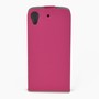 Flip Schutz H�lle f�r HTC Desire 626 Pink Leder-Imitat Slim Flex