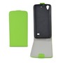 Flip Schutz H�lle f�r Huawei Ascend G620s Gr�n Leder-Imitat Slim Flex