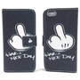 Handyh�lle Tasche f�r Handy Apple iPhone 5 / 5s Have A Nice Day Schwarz