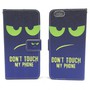 Handyh�lle Tasche f�r Handy Apple iPhone 6 / 6s Dont Touch My Phone Gr�n