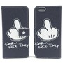 Handyh�lle Tasche f�r Handy Apple iPhone 6 / 6s Have A Nice Day Schwarz