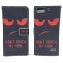 Dont Touch My Phone Handyh�lle Huawei G Play Mini Klapph�lle Wallet Case