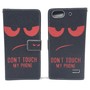 Dont Touch My Phone Handyh�lle Huawei G Play Mini Klapph�lle Wallet Case