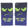 Dont Touch My Phone Handyh�lle Huawei P8 Klapph�lle Wallet Case