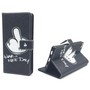 Handyh�lle Tasche f�r Handy Huawei P8 Have A Nice Day Schwarz