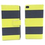 Handyh�lle Tasche f�r Handy Huawei P8 Schwarz / Gelb