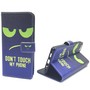 Dont Touch My Phone Handyh�lle Huawei P8 Lite Klapph�lle Wallet Case