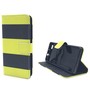 Handyh�lle Tasche f�r Handy Huawei P8 Lite Schwarz / Gelb