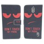 Dont Touch My Phone Handyh�lle Huawei Y625 Klapph�lle Wallet Case