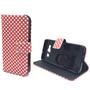 Handyh�lle Tasche f�r Handy Samsung Galaxy A5 Polka Dot Rot Weiss