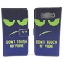 Handyh�lle Tasche f�r Handy Samsung Galaxy A5 Dont Touch My Phone Gr�n