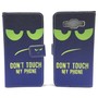 Handyh�lle Tasche f�r Handy Samsung Galaxy A5 Dont Touch My Phone Gr�n