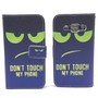 Handyh�lle Tasche f�r Handy Samsung Galaxy J1 Dont Touch My Phone Gr�n