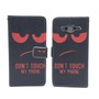 Handyh�lle Tasche f�r Handy Samsung Galaxy J5 Dont Touch My Phone Rot