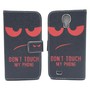 Handyh�lle Tasche f�r Handy Samsung Galaxy S4 Dont Touch My Phone Rot