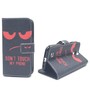 Handyh�lle Tasche f�r Handy Samsung Galaxy S4 Dont Touch My Phone Rot