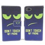 Handyh�lle Tasche f�r Handy Sony Xperia Z5 Compact Dont Touch My Phone Gr�n