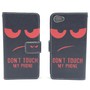 Handyh�lle Tasche f�r Handy Sony Xperia Z5 Compact Dont Touch My Phone Rot