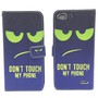 Handyh�lle Tasche f�r Handy Vodafone Smart Ultra 6 Dont Touch My Phone Gr�n