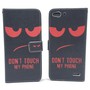 Handyh�lle Tasche f�r Handy Vodafone Smart Ultra 6 Dont Touch My Phone Rot
