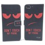 Handyh�lle Tasche f�r Handy Vodafone Smart Ultra 6 Dont Touch My Phone Rot