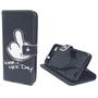 Handyhlle Tasche fr Handy Vodafone Smart Ultra 6 Have A Nice Day Schwarz