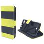 Handyh�lle Tasche f�r Handy Wiko Lenny 2 Schwarz / Gelb