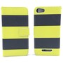 Handyh�lle Tasche f�r Handy Wiko Lenny 2 Schwarz / Gelb