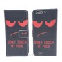 Handyh�lle Tasche f�r Handy ZTE Blade V6 Dont Touch My Phone Rot