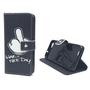 Handyh�lle Tasche f�r Handy ZTE Blade V6 Have A Nice Day Schwarz