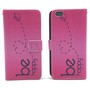 Handyh�lle Tasche f�r Handy Xiaomi Mi 5  Be Happy Pink