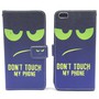 Handyh�lle Tasche f�r Handy Xiaomi Mi 5 Dont Touch My Phone Gr�n